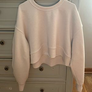 LULU LEMON crop soft stream pullover